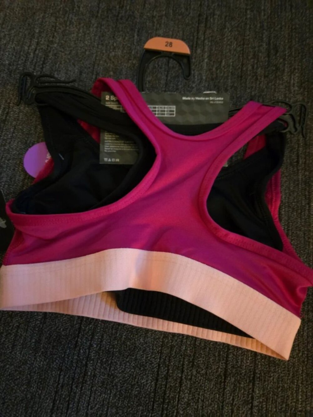 New 2 pk girls sport bras - Picture 2 of 2